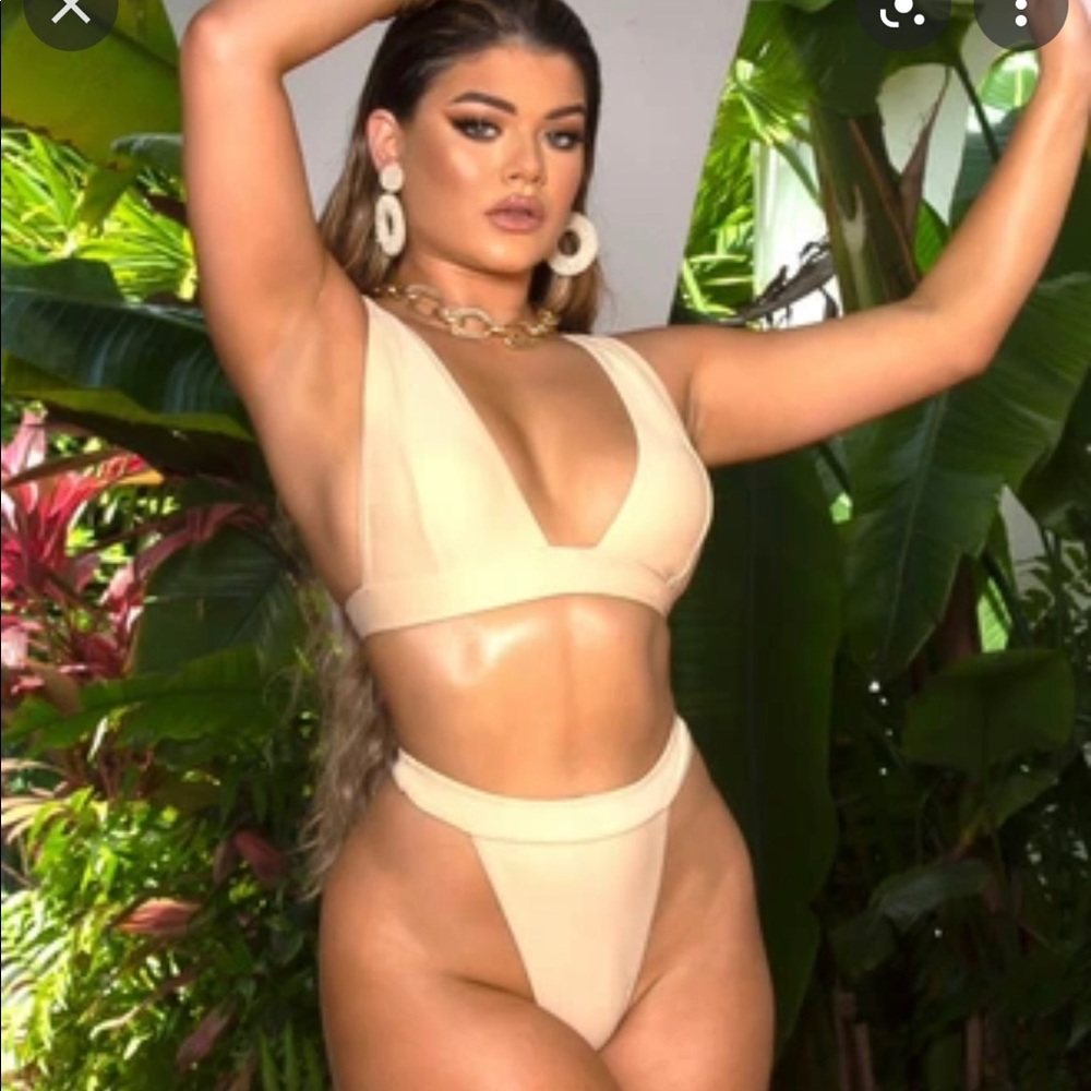 Matte Collection Demitri Bikini Sz L Nude